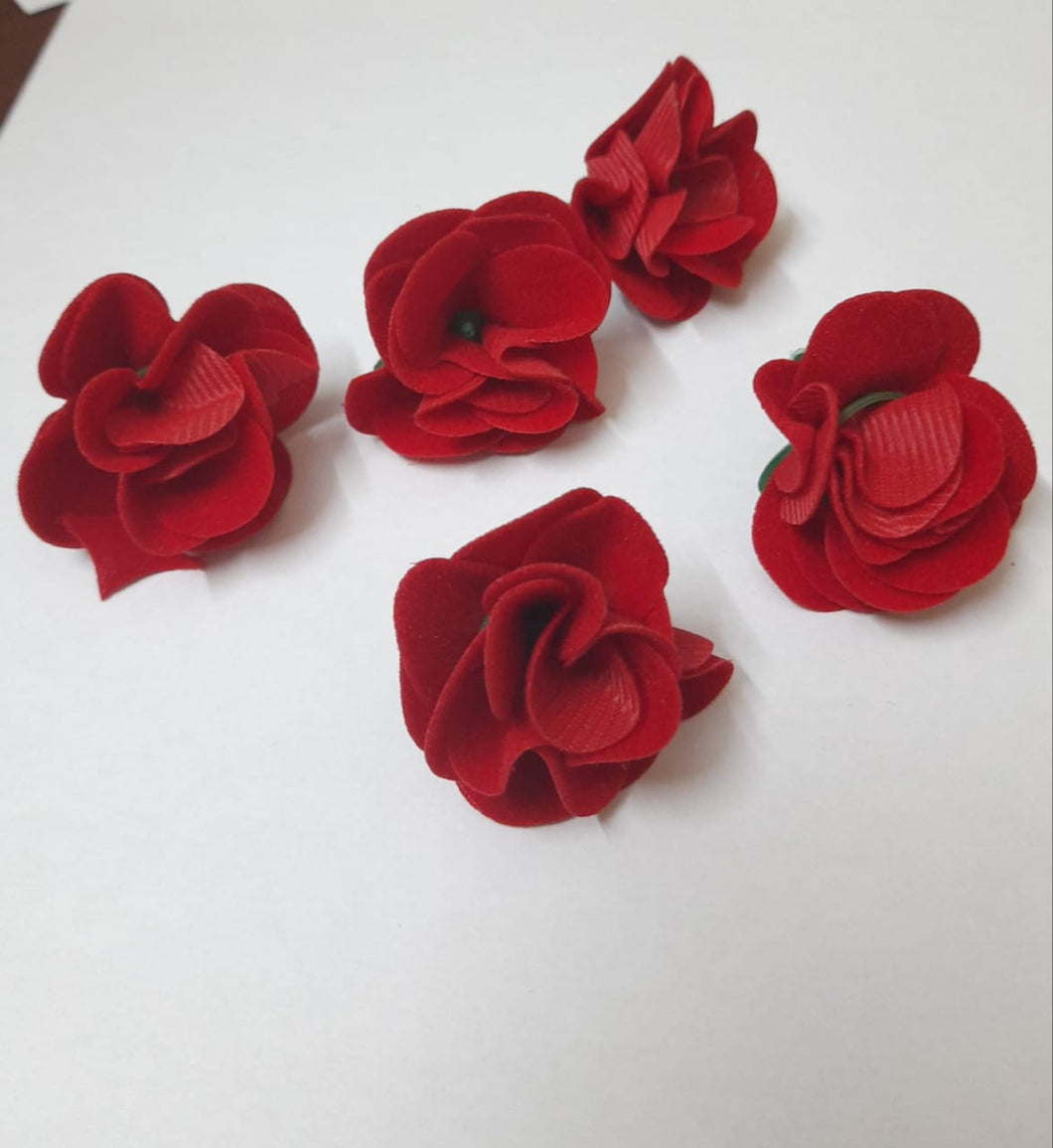 Hair Clips For Women Hair Accessories Artificial Flowers Hair Clip Bun  Maker Rose Flower Hair Clips For Girls Red Set Of 2  Your Online Store