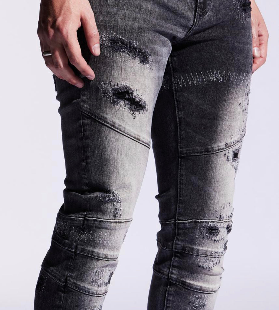 Crysp Denim Montana Black Dip Dye Denim Jeans, 53% OFF