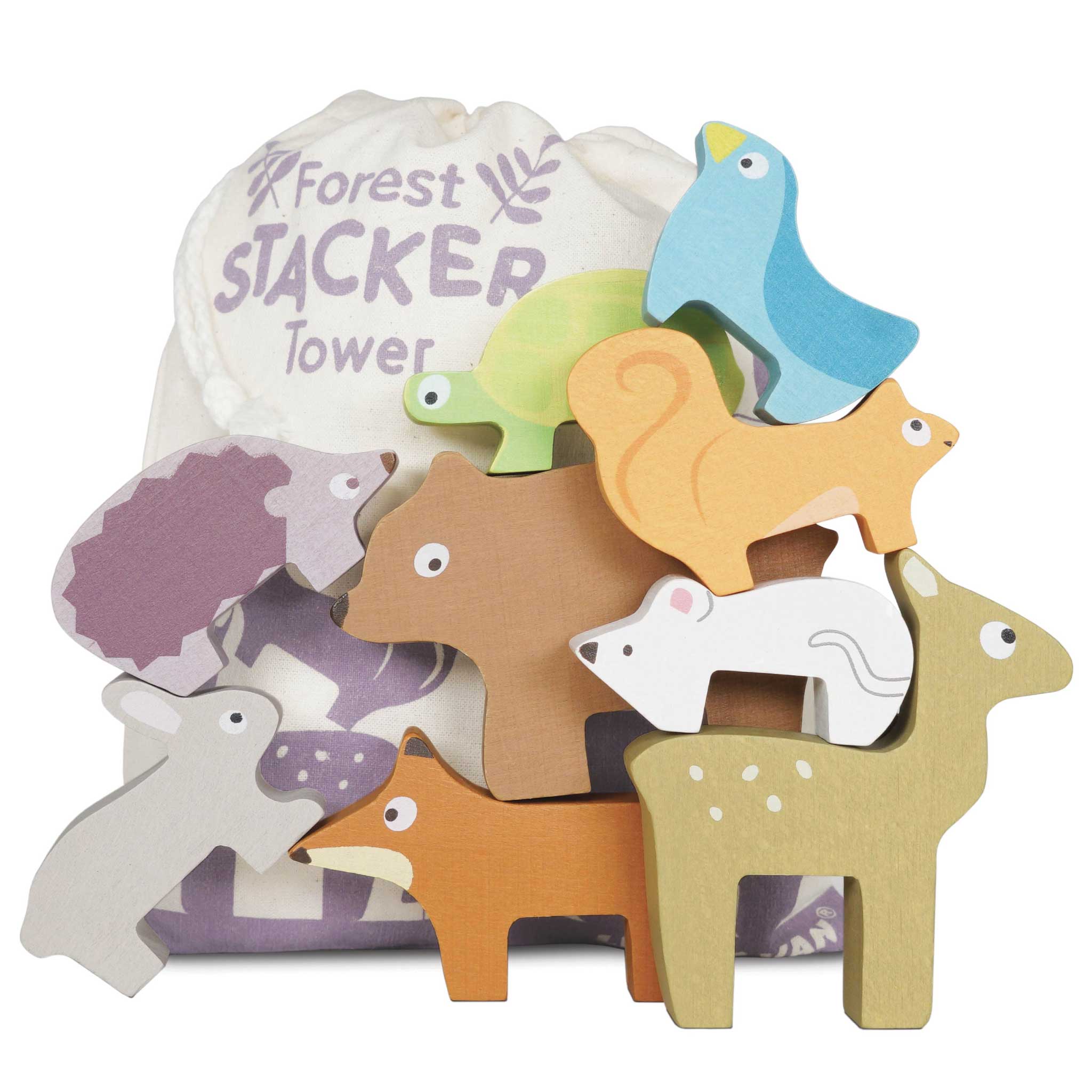 Woodland Stacking Forest Animals & Bag-image-0