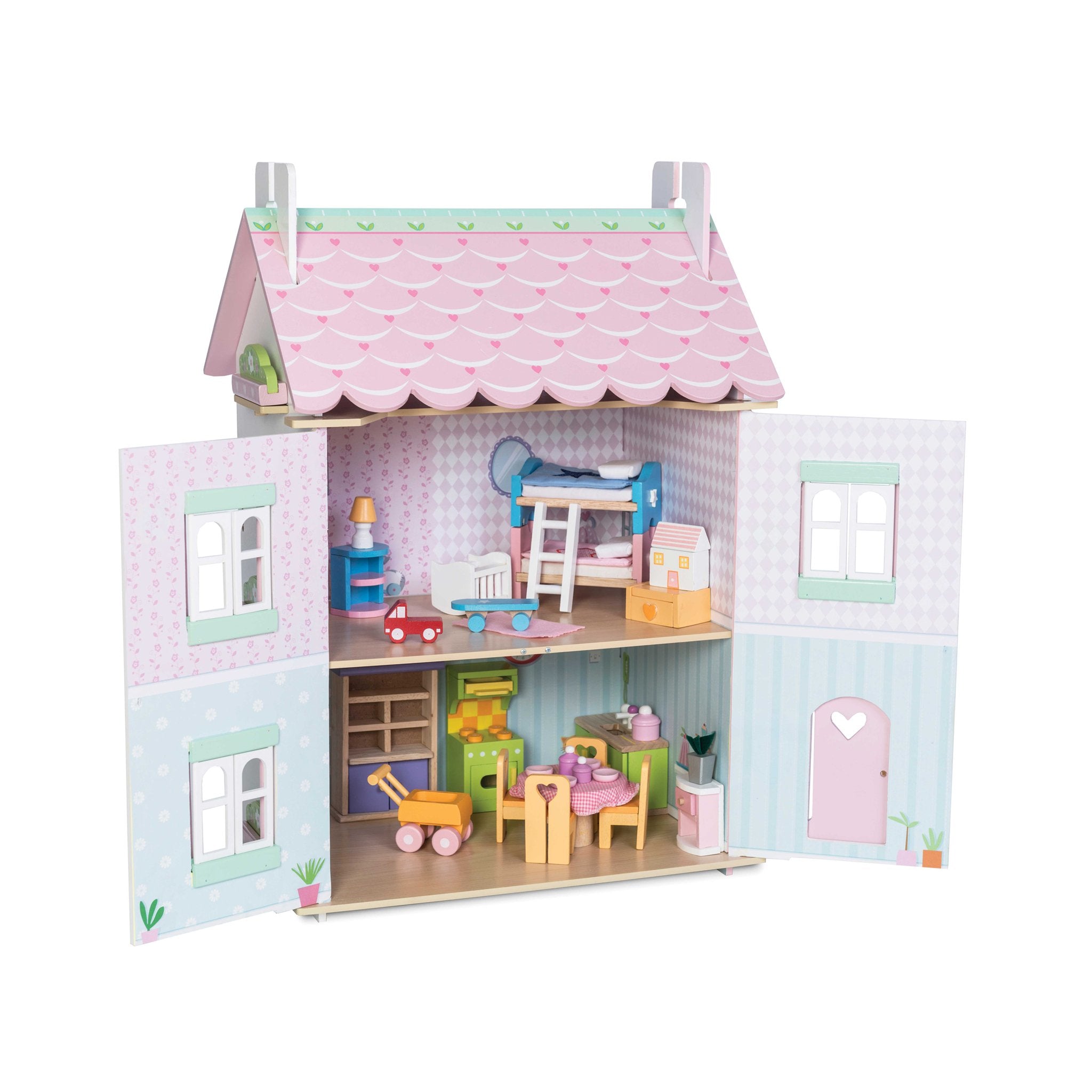 le toy van sweetheart cottage with furniture