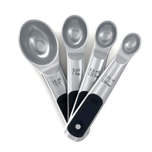 Stainless Steel 1/4, 1/8, Smidge, Tad, Dash & Pinch Measuring Spoon Set -  Cool