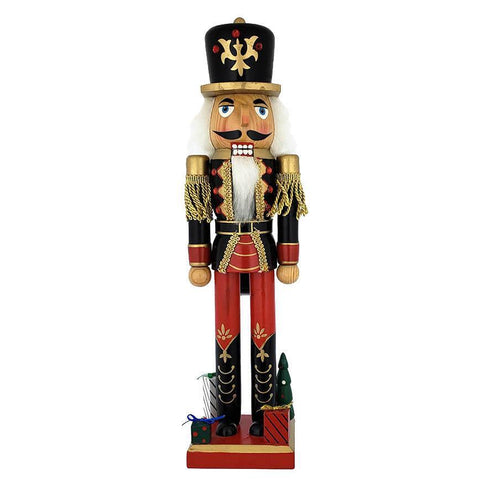 Red and Black Wooden Nutcracker 