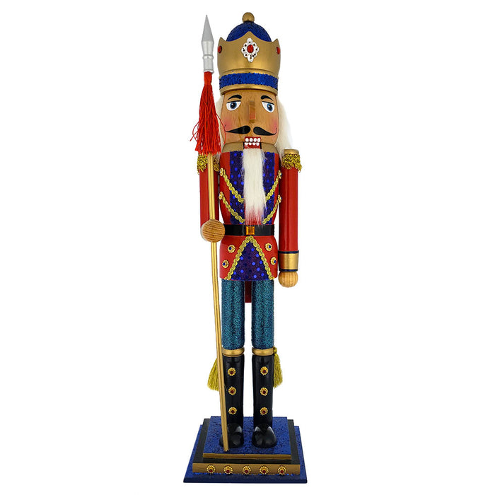 Soldier Nutcracker with Gold and Red Jacket and Gold Crown 20 inch ...