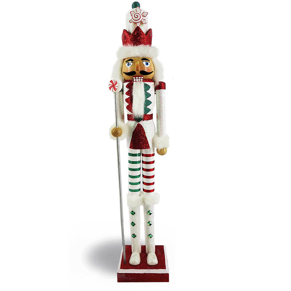 Candy Cane Nutcracker Red Candy Striping Slim 20 inch — Nutcracker