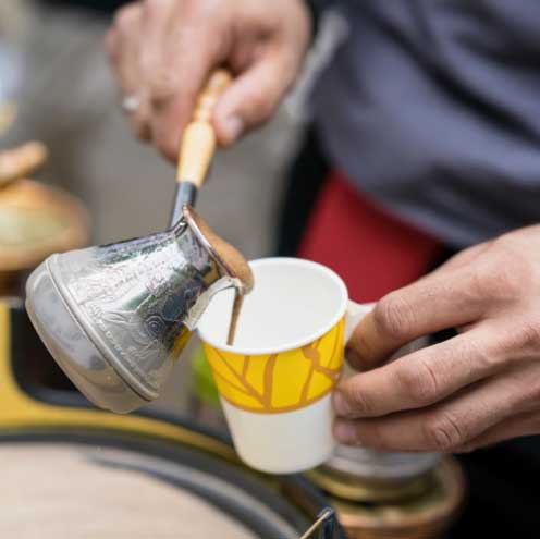 turkish coffee serve