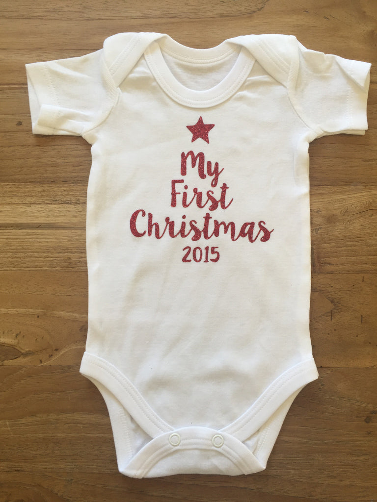 1st christmas babygrow