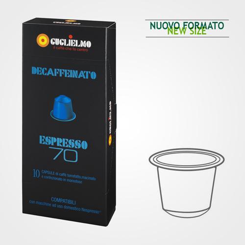 50 Capsules Nespresso compatible Gold 70 100% Arabica 50 cps - Guglielmo  Caffè
