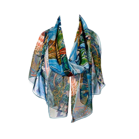 Geometric Circles Print Bandana Twill Imitation Silk Square Scarf Elegant  Shawl Windproof Headwrap Travel Beach Towel, 90 Days Buyer Protection