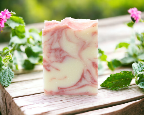 peppermint handmade soap bar by hickory ridge soaps