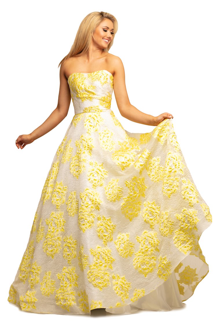 johnathan kayne yellow dress