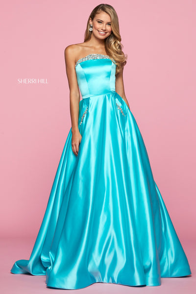 emerald green prom dress sherri hill