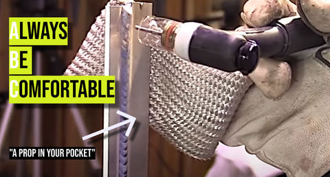 A Tig Finger® is like having a prop in your pocket. Sometimes you need to prop on an area that gets really hot. You know what I am talking about. You are gritting your teeth trying to finish the bead but you know if you hang in there 2 more seconds the blisters are coming. The original TIG finger® is made from heat treated material and is smooth as glass. 100% asbestos free 100% Awesome. The Tig Finger XL is thicker and bigger and most welders can fit 2 fingers in the XL for those really hot jobs like preheated castings and thick aluminum.