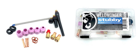 weldmonger stubby gas lens kit for 17