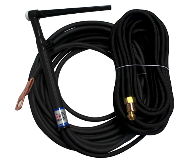 CK Worldwide 130A 9-Style 2-Piece TIG Torch w/ Valve and 25ft. SuperFlex Cable