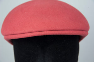 Borsalino Cappello coppola in lana colore mattone con visiera -  lesleyluxuryvintage