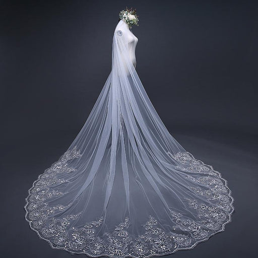 very long wedding veils