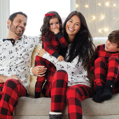 PREORDER: Matching Family Pajamas in Buffalo Plaid – Aimaleigh's Boutique