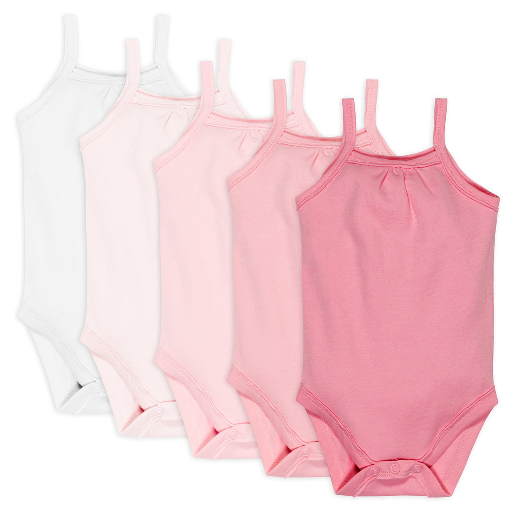 5-Pack Organic Cotton Cami Bodysuits – Honest Baby Clothing
