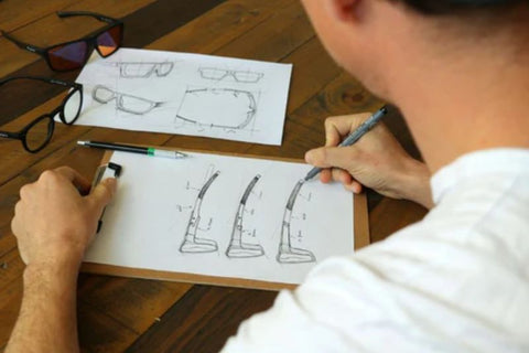 Stephane designing Horus X glasses