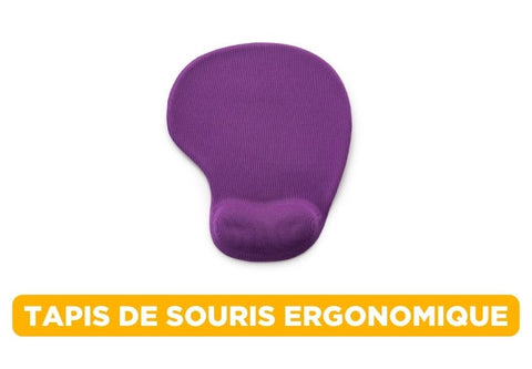 tapis de souris ergonomique violet