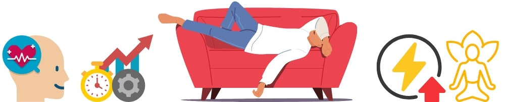 illustration montrant les avantages de la sieste