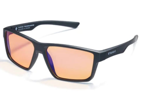 Horus X-Brille mit orange getönten Gläsern