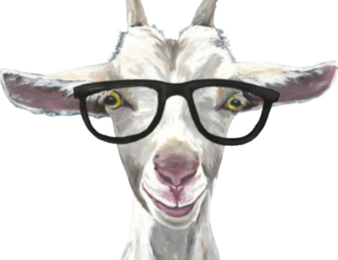 goat with glasses