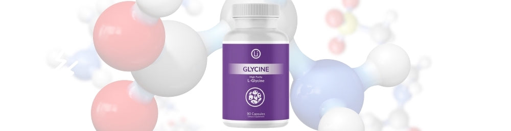 une bouteille avec des capsules de Glycine