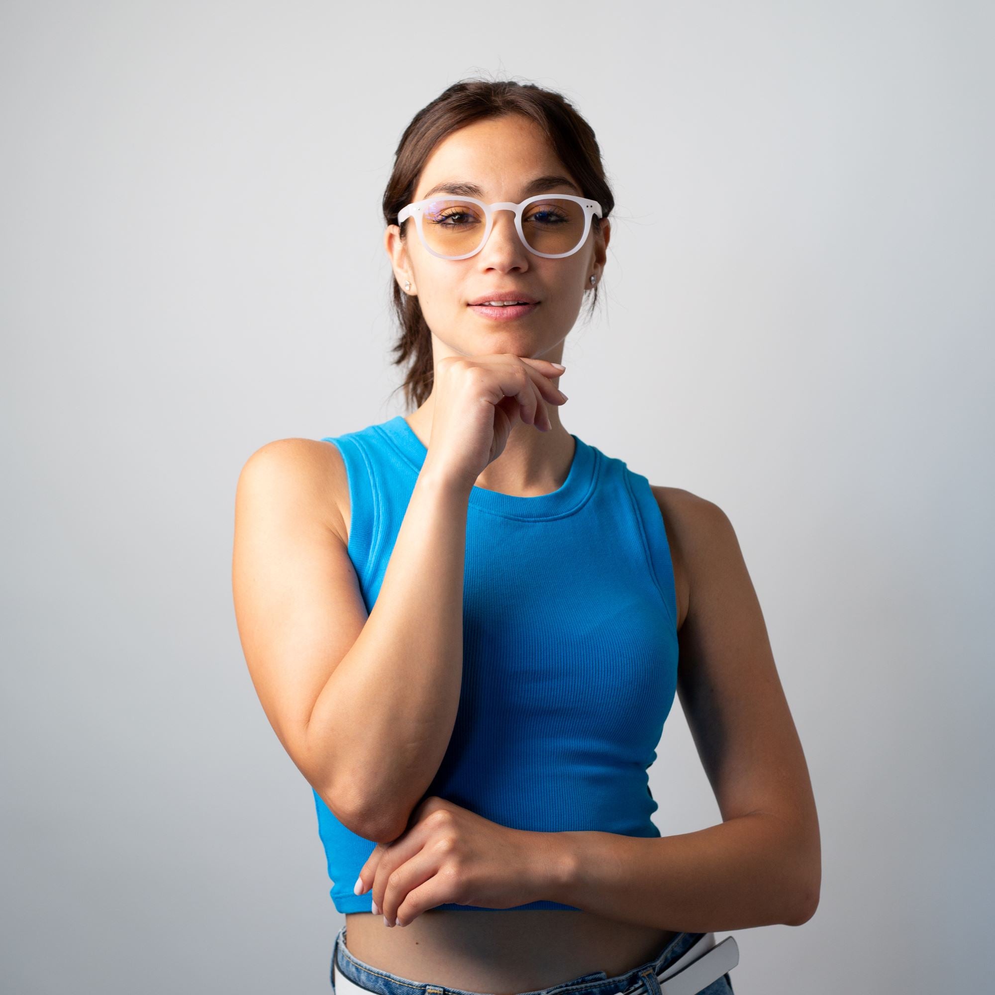  XhuangTech Funda rígida para gafas, funda brillante