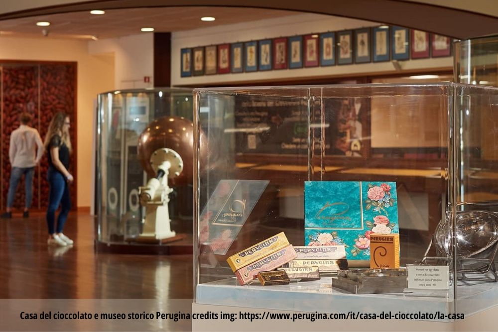 Casa del cioccolato e museo storico Perugina con didascalia e crediti img