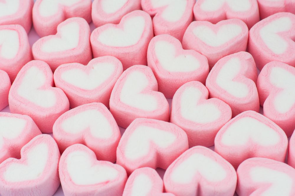 Marshmallow a forma di cuore shopping vendita online