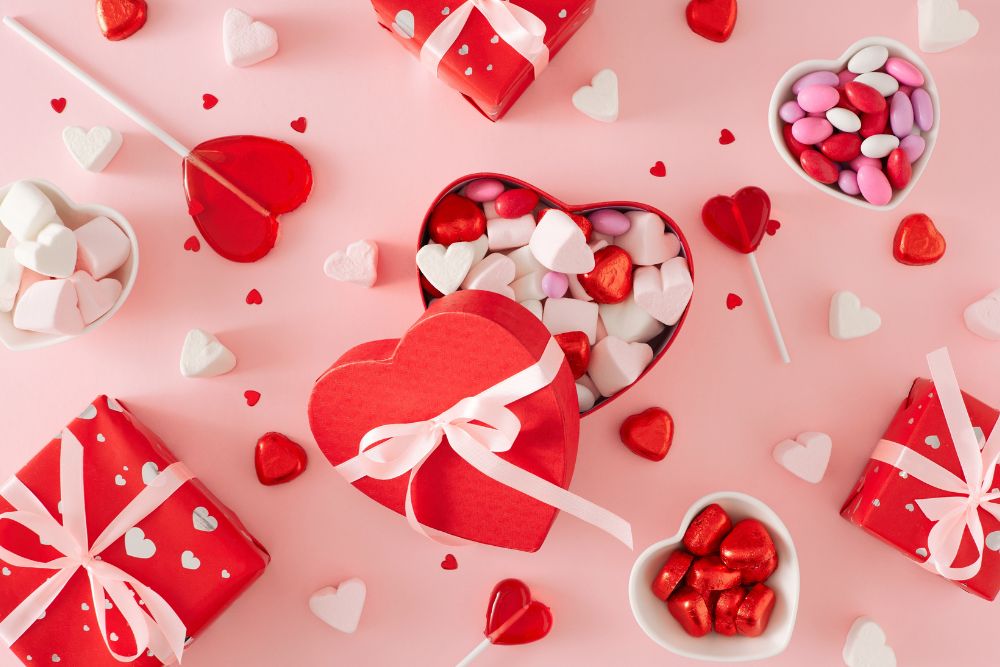 Regalare le caramelle a forma di cuore CaramelParty.it candy shop online