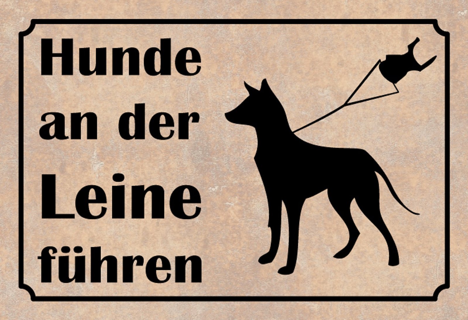 Schild Hunde an der Leine Führen schildermann.at Schildermann