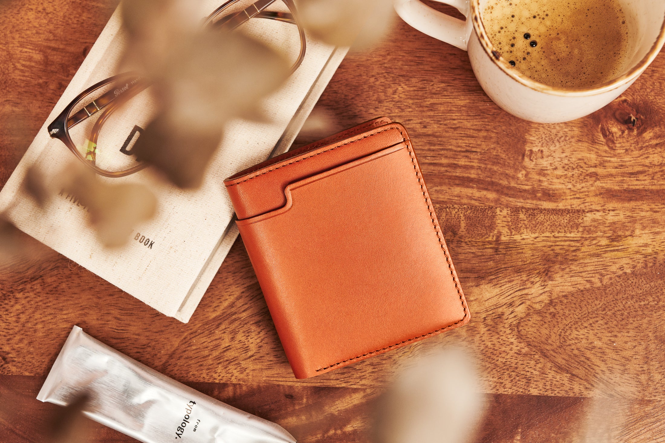 leather walden wallet cognac 2