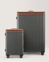 carry-on large-check-in grey cognac