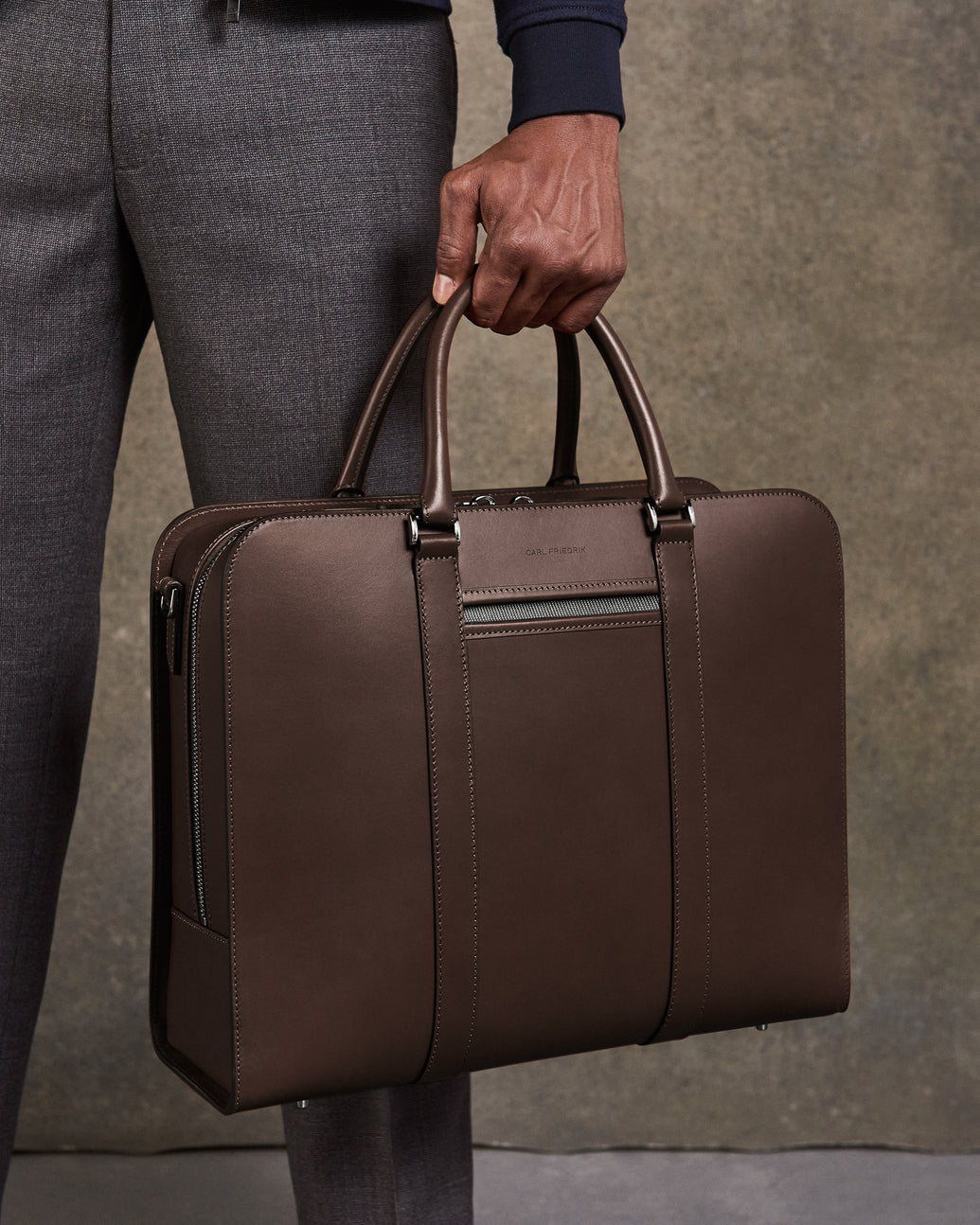 Men's Leather Briefcases — Slim Briefcases | Carl Friedrik | Collection