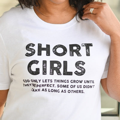short girls graphic T-shirt for petite women