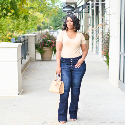 petite flare jeans