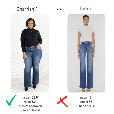Charrish11 Boutique petite flare jeans