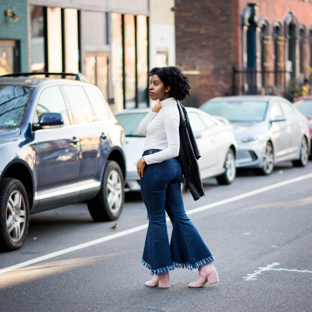 wide leg petite flare jeans