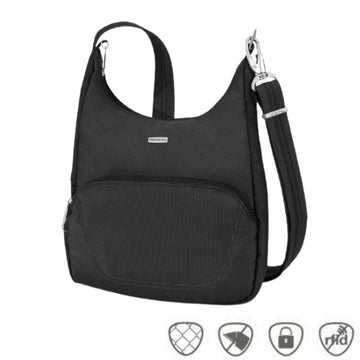 Anti-Theft Addison Small Black Crossbody Bag