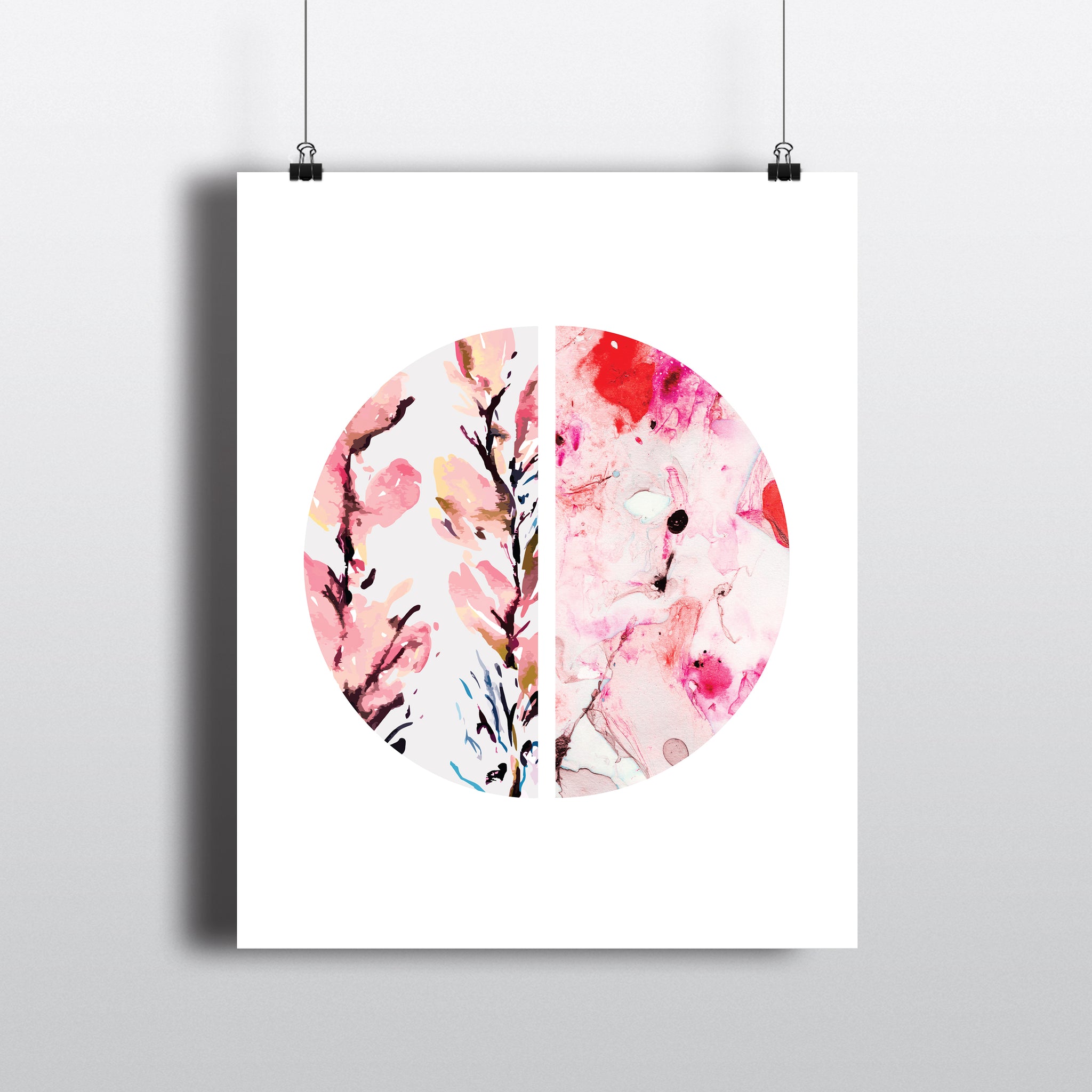 Print Peach Floral ~ 8x10 pixelimpress