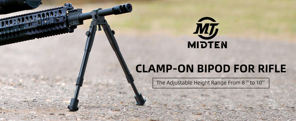 8-10 Inches Clamp-on Bipod for Rifles