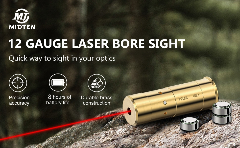 12 Gauge Laser Boresighter Red Dot Bore Sight