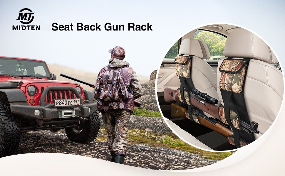 Seat Back Gun Rack Organizer Holder for Hunting