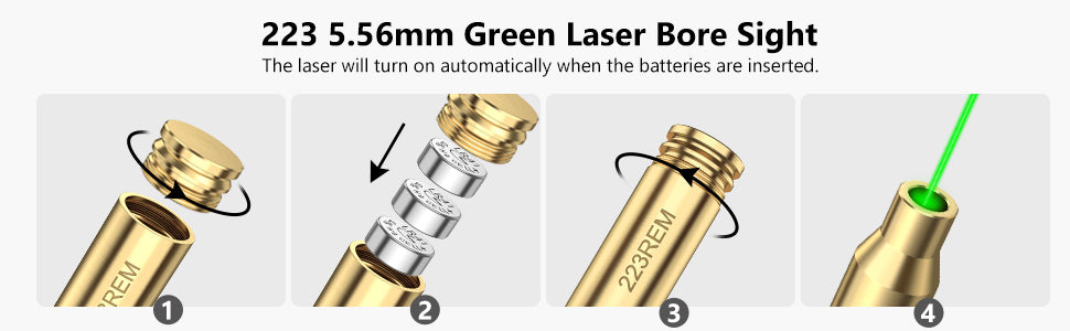 Green Laser Bore Sight  for 223rem Install Steps