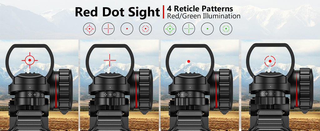 Rifle Scope with Red Dot Sight