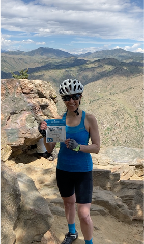 Wad-Free Inventor Cyndi Bray atop Lookout Mountain, Colorado