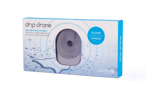 Drip Drone Leak Detection for sinks and toilets blue package