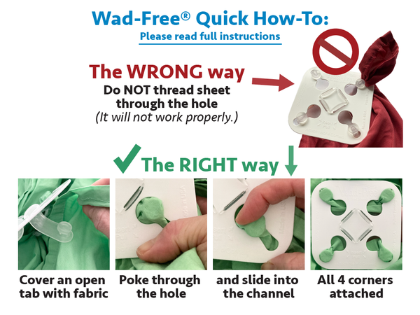 Wad-Free® does double duty on the tablecloth for the holiday meal